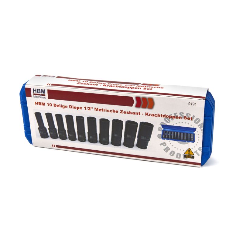 SET TUBULARE LUNGI DE IMPACT 10-22MM 10PIESE