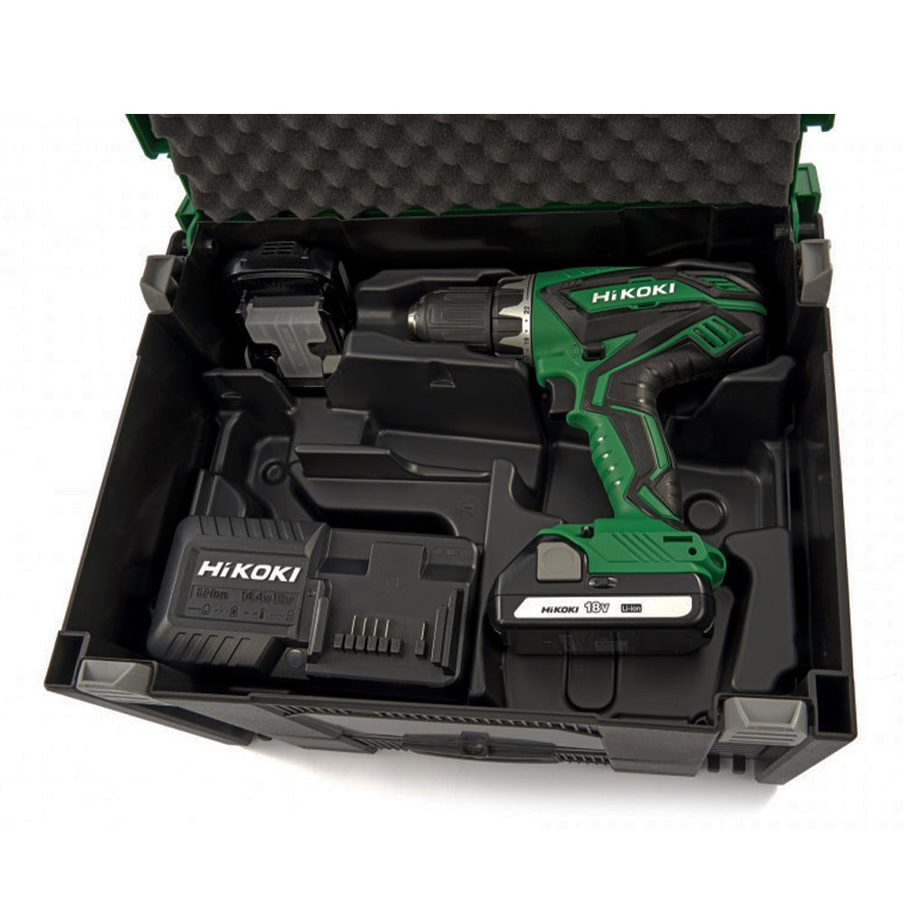 TRUSA DE SCULE CU MASINA DE GAURIT SI INSURUBAT HIKOKI CU 2 ACUMULATOARE 1.5 AH SI INCARCATOR