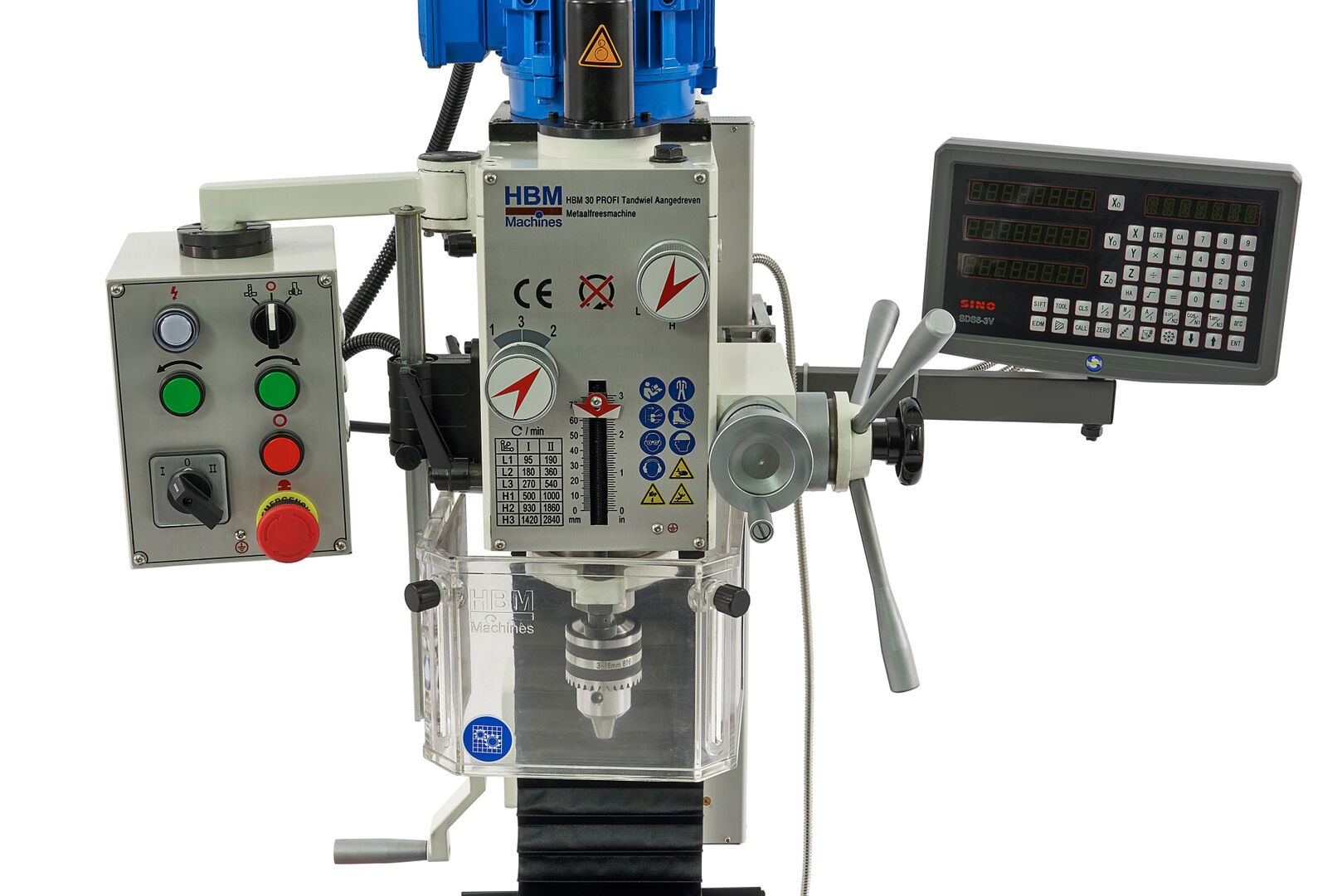 MASINA DE GAURIT CU COLOANA PROFESIONALA 30 DRO HBM