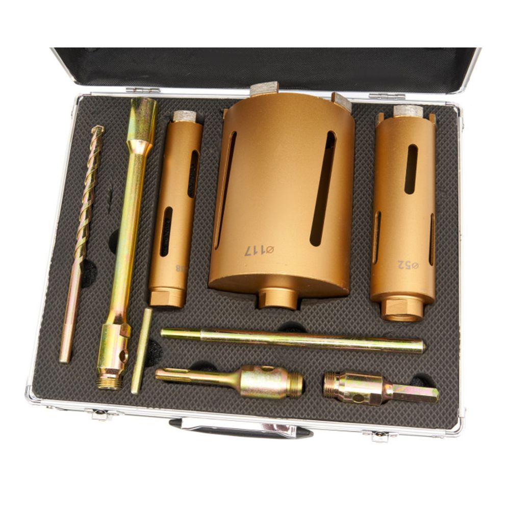 SET CAROTE DIAMANTATE 9 PIESE 38-52-117MM HBM