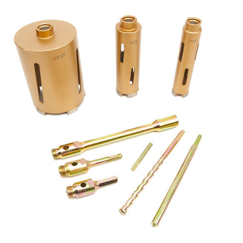 SET CAROTE DIAMANTATE 9 PIESE 38-52-117MM HBM