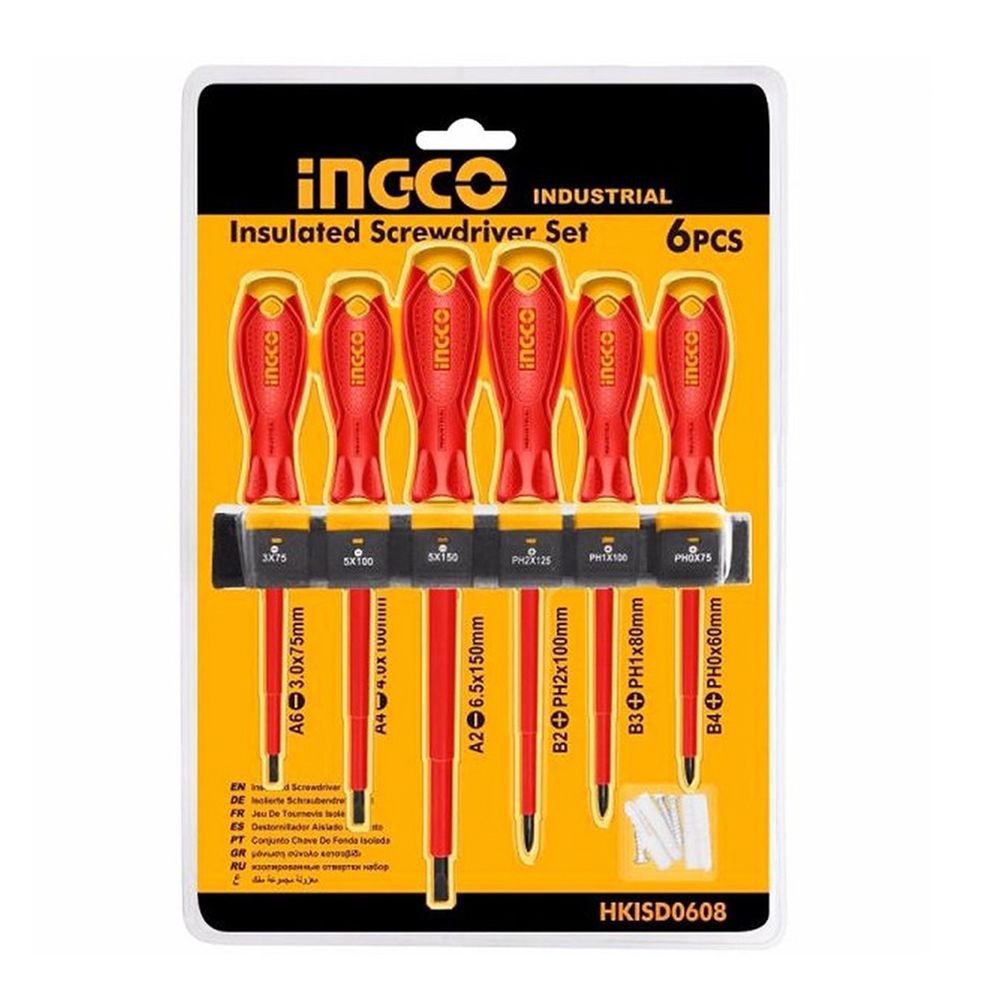 SET 6 SURUBELNITE IZOLATE PENTRU ELECTRICIENI INGCO