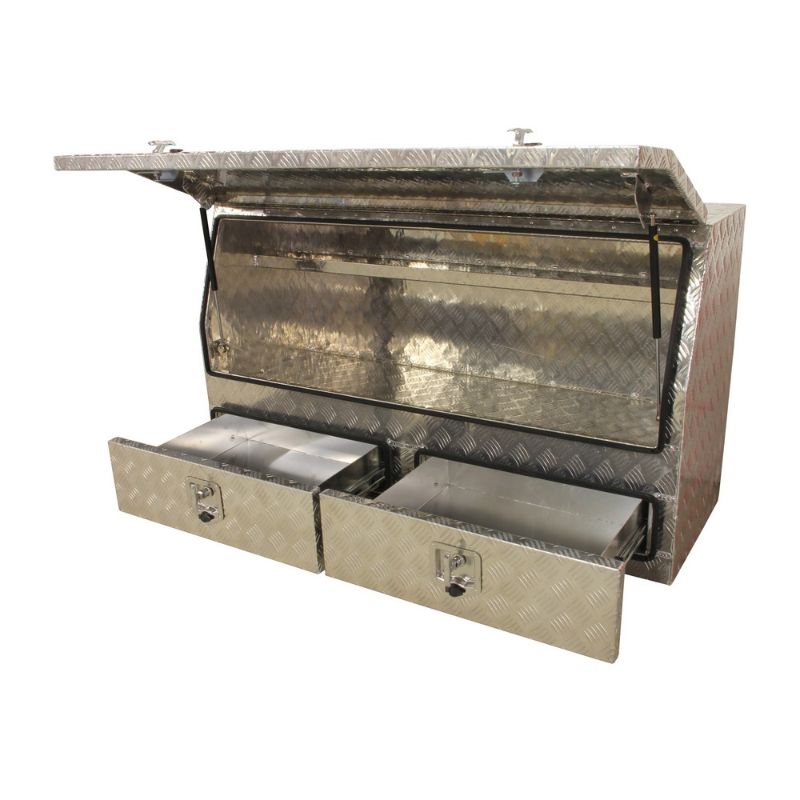 TRUSA CU USA SI 2 SERTARE PENTRU SCULE DIN ALUMINIU STRIAT