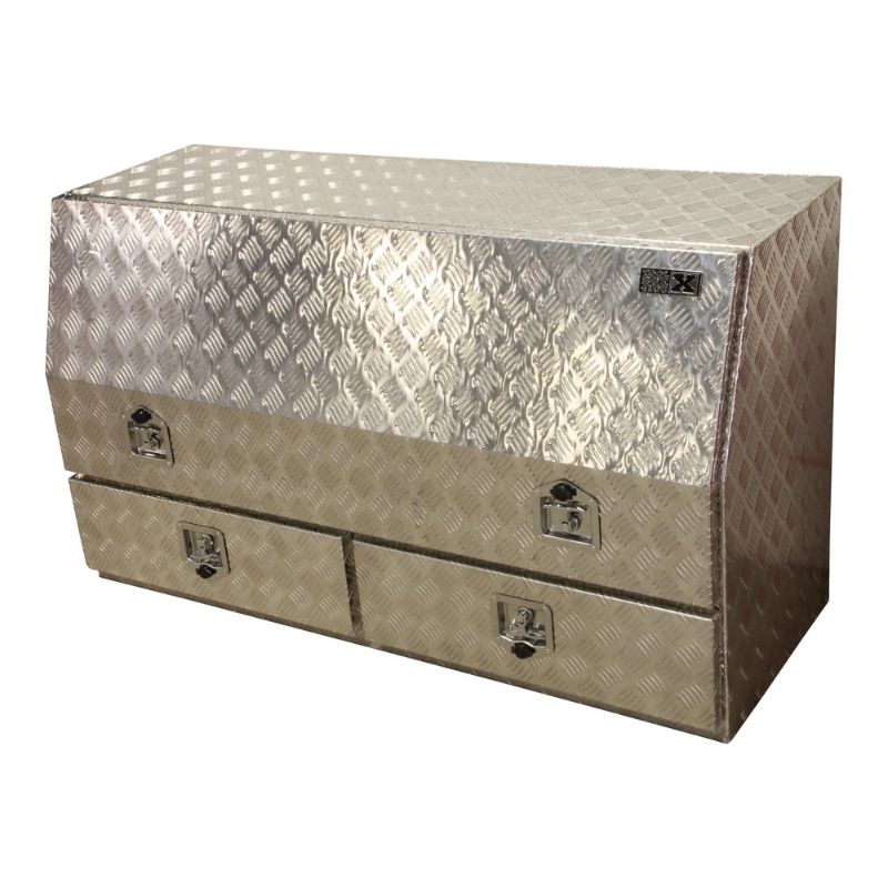 TRUSA CU USA SI 2 SERTARE PENTRU SCULE DIN ALUMINIU STRIAT