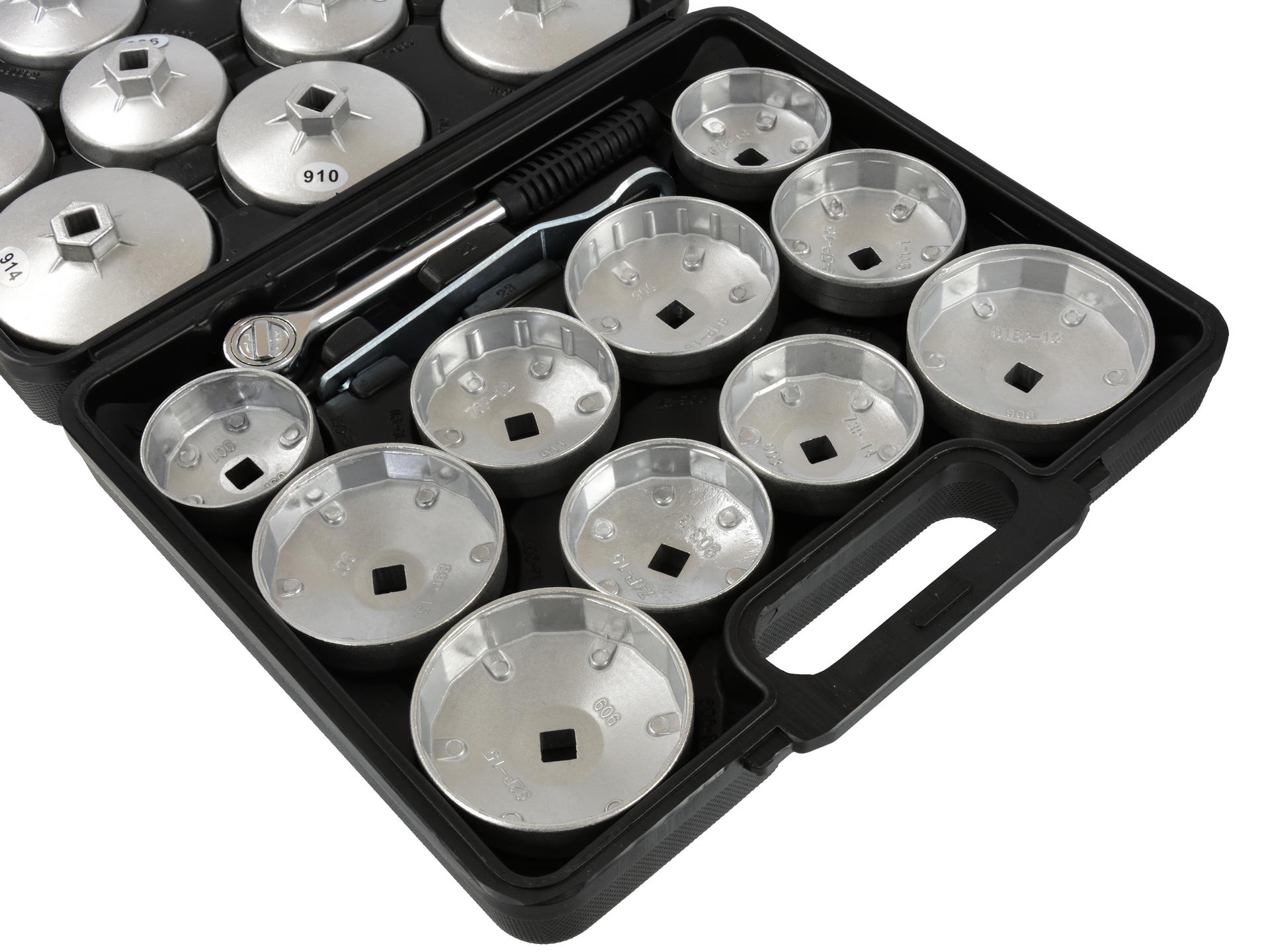 TRUSA CU CHEI DIN ALUMINIU PENTRU CAPACE FILTRE DE ULEI AUTO CLICHET 1/2 23 PIESE