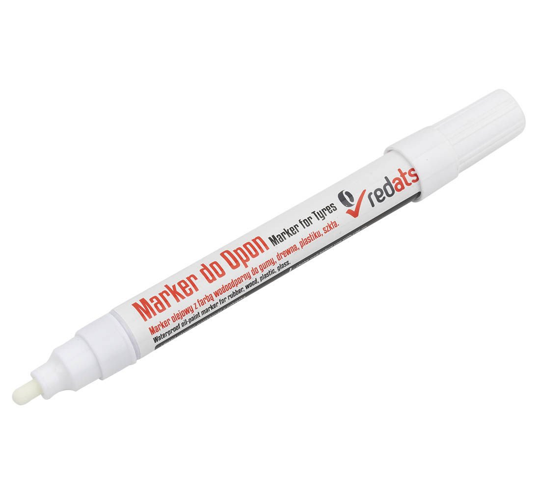 Marker permanent alb pentru anvelope auto rezistent la apa