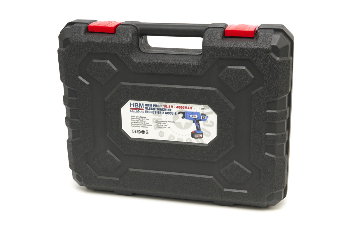 Masina de legat fier beton - 2 acumulatori 10.8V 4.0ah HBM