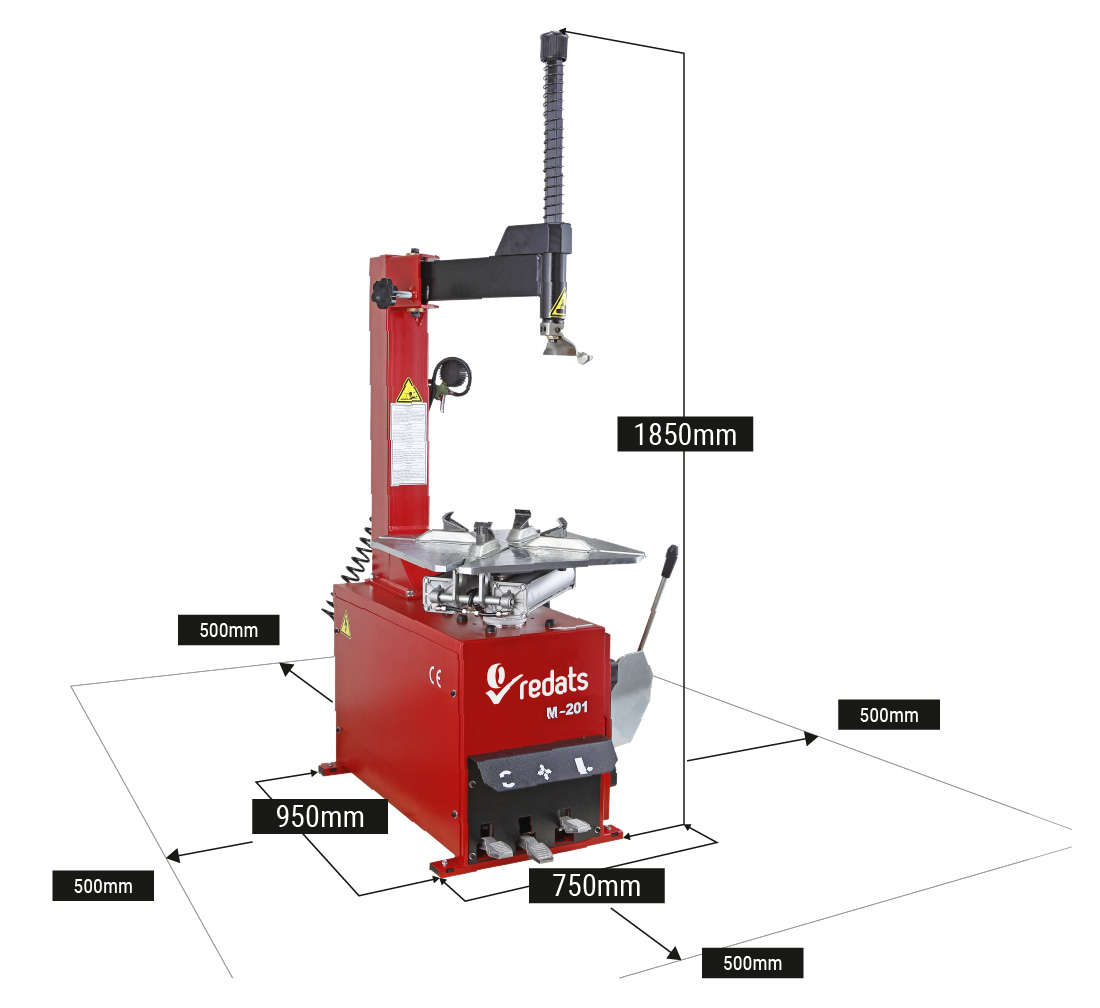 Masina dejantat semi-automata roti autoturisme 24'' 230V m-201 REDATS POLONIA