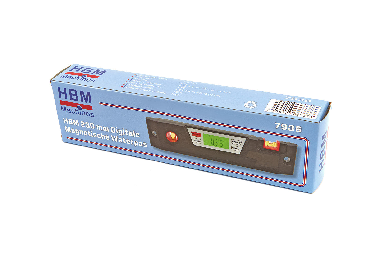 Nivela boloboc magnetic cu afisaj digital 230mm HBM MACHINES OLANDA