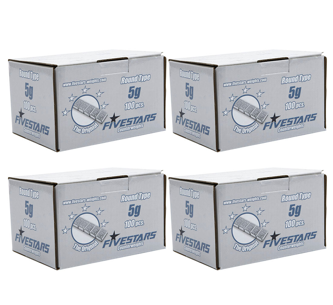 Pachet contragreutati autoadezive 5grame 400 fasii 12 buc / fasie 25kg FIVESTARS