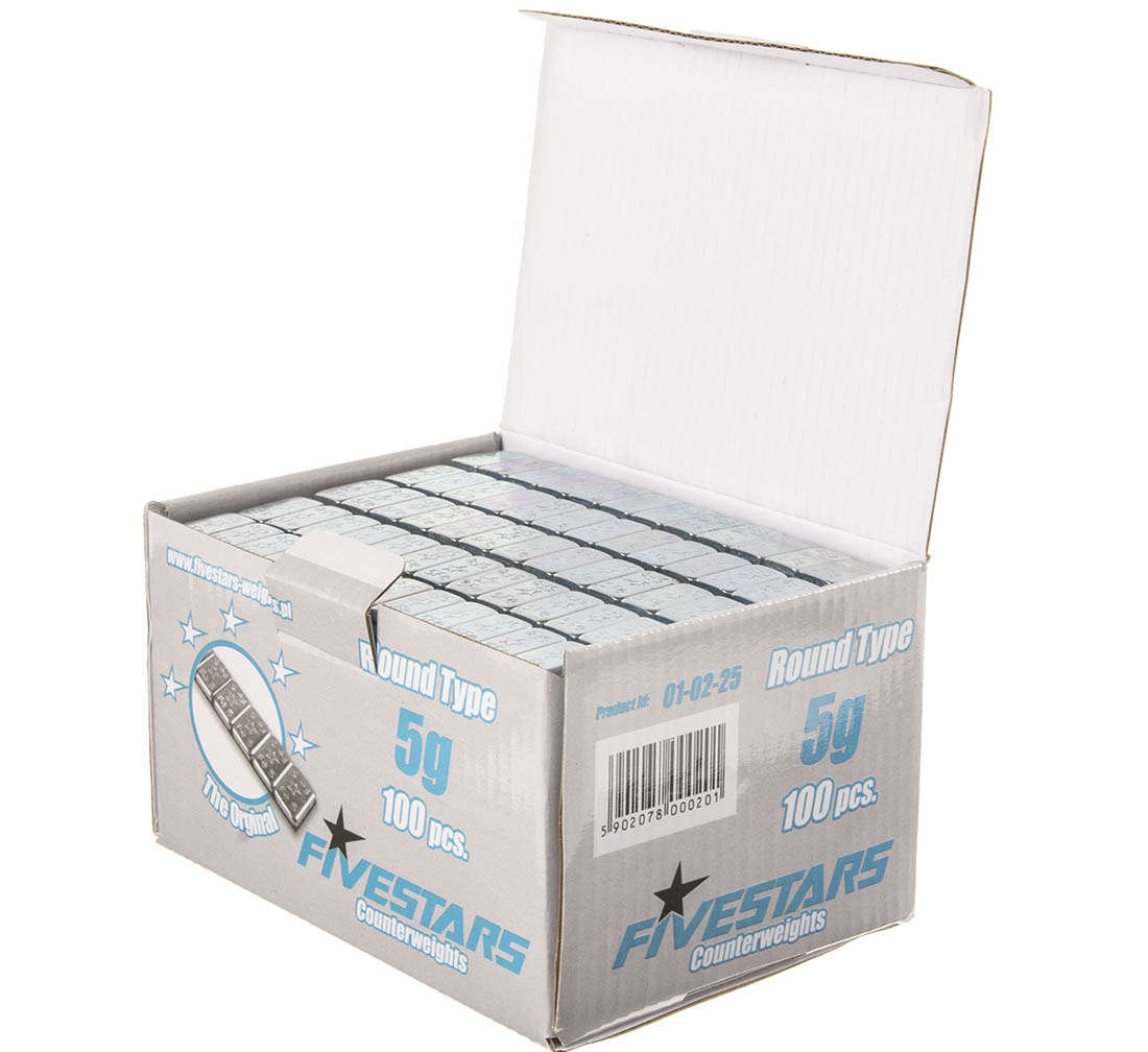 Pachet contragreutati autoadezive 5grame 400 fasii 12 buc / fasie 25kg FIVESTARS