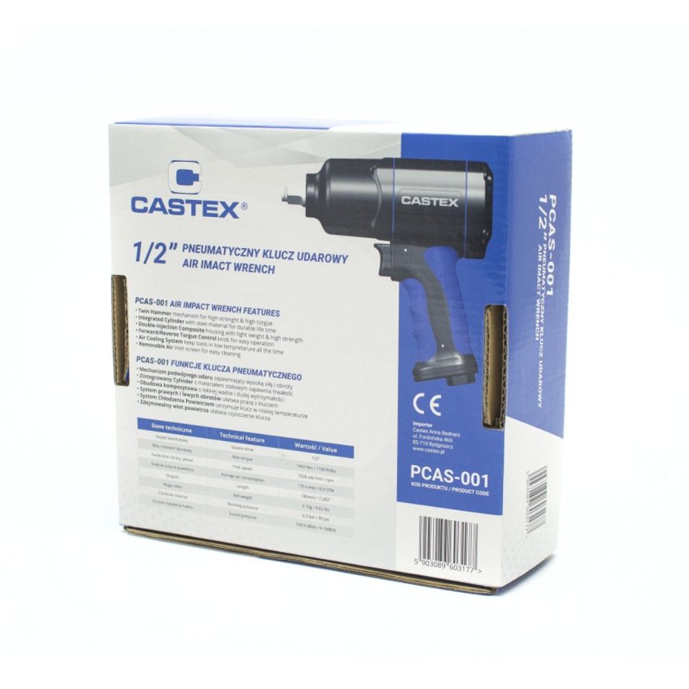 PISTOL PNEUMATIC 1/2 1600 NM CASTEX