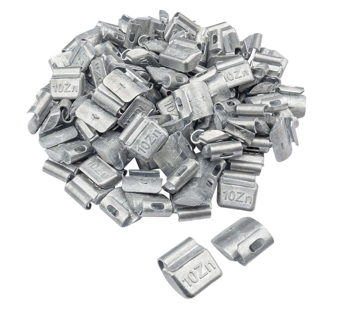 CUTIE CONTRAGREUTATI PENTRU JANTE DE TABLA 10 GRAME - 100 BUC - ZN 1 KG
