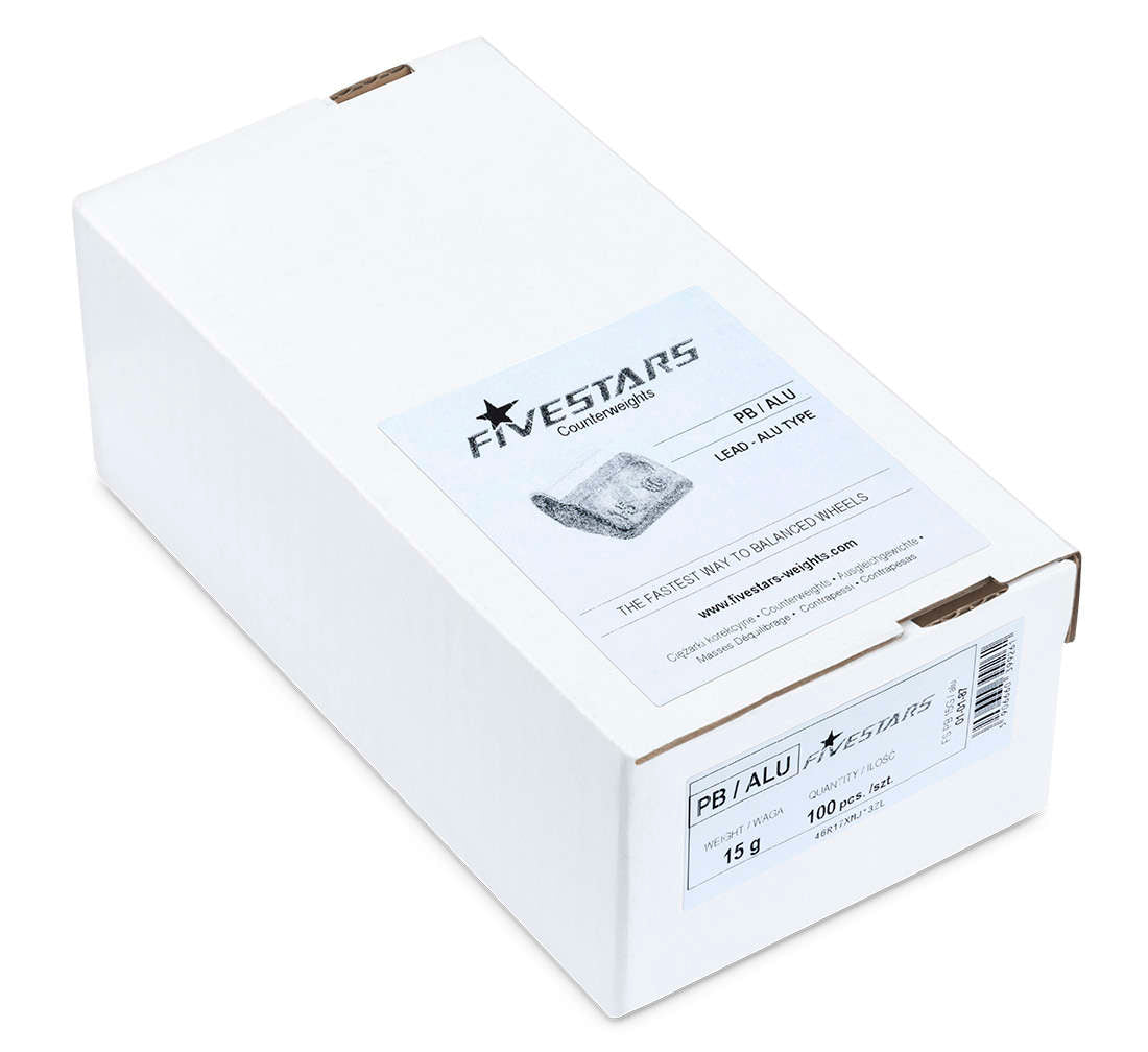 CUTIE CONTRAGREUTATI PT JANTE ALIAJ 15 GRAME - 100 BUC 1.5 KG