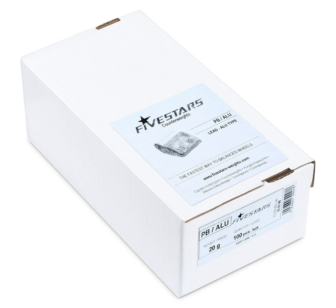 CUTIE CONTRAGREUTATI PT JANTE ALIAJ 20 GRAME - 100 BUC 2.1 KG