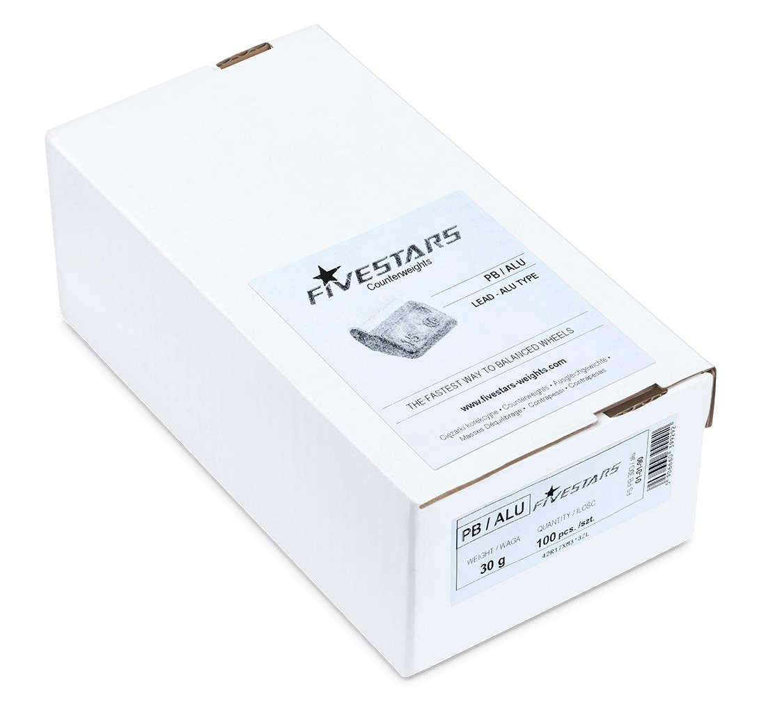 CUTIE CONTRAGREUTATI PT JANTE ALIAJ 30 GRAME - 100 BUC