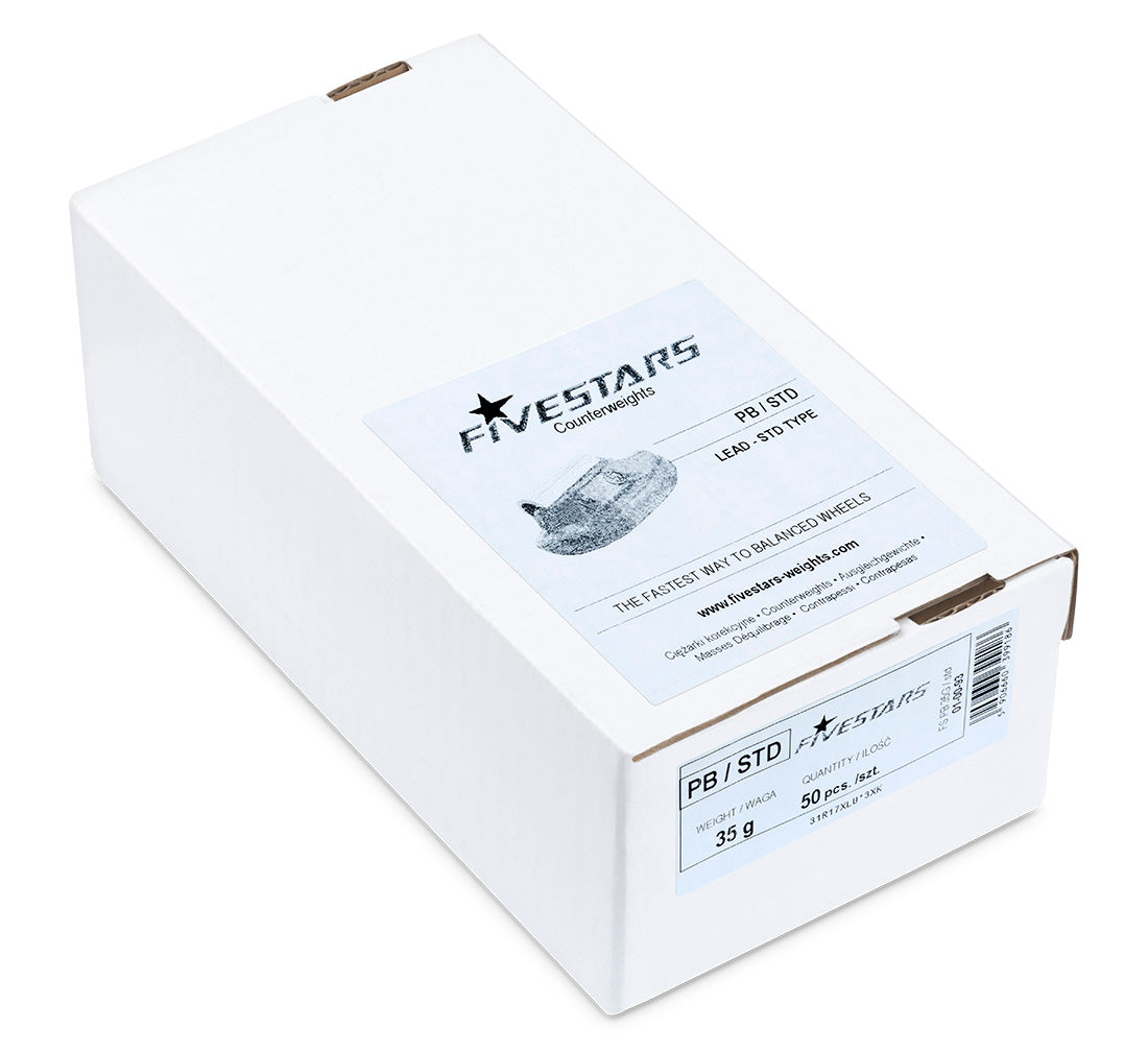 CUTIE CONTRAGREUTATI PENTRU JANTE TABLA 35 GRAME - 50 BUC -PB 1.75 KG