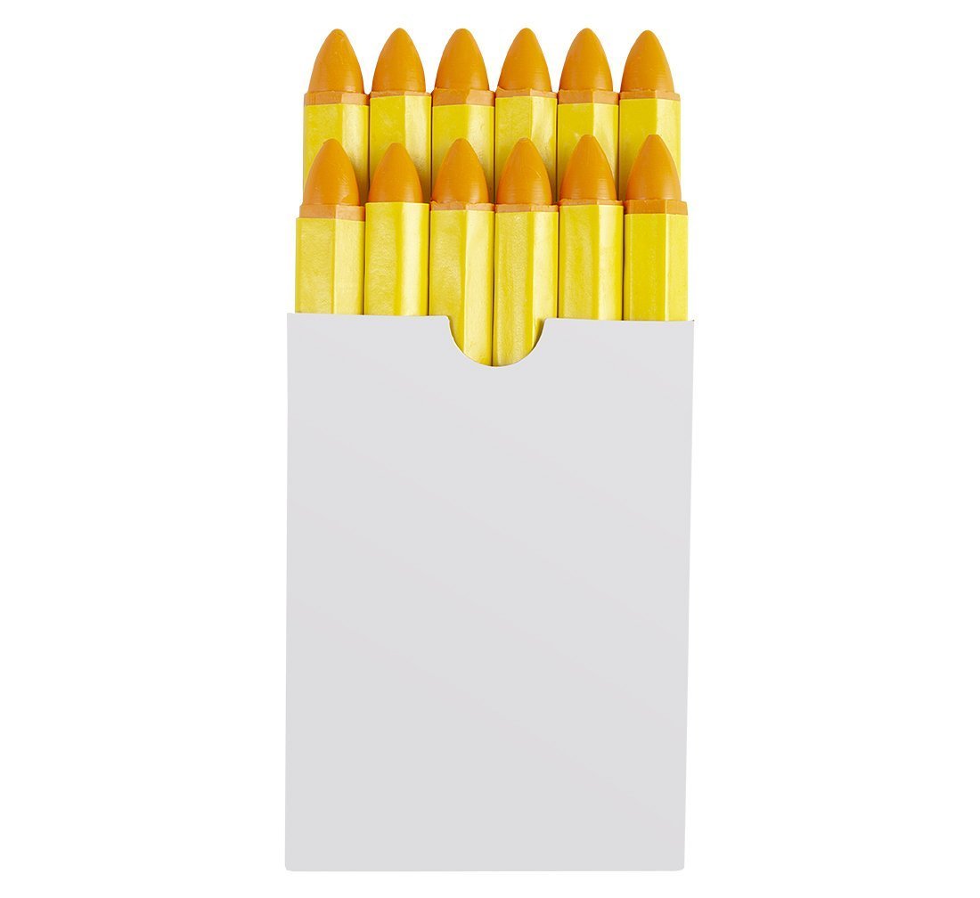 SET CRETA GALBENA MARCAT ANVELOPE 12 PIESE