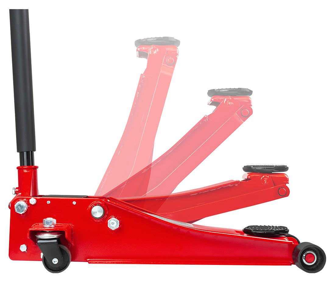 CRIC CROCODIL CU DUBLU CILINDRU TALIE JOASA 2.5T REDATS