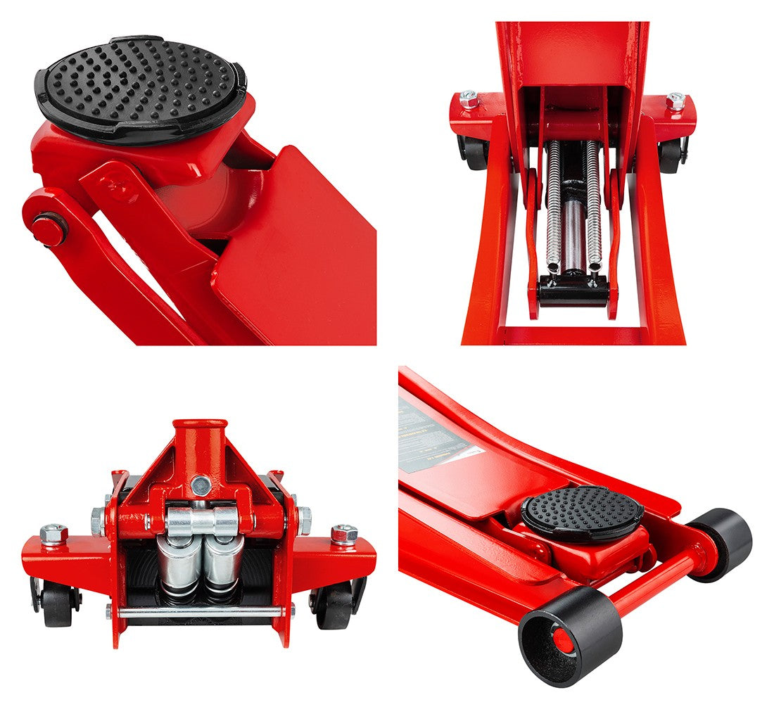 CRIC CROCODIL CU DUBLU CILINDRU TALIE JOASA 2.5T REDATS