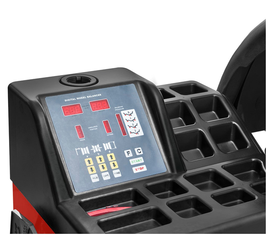 MASINA DE ECHILIBRAT SEMI-AUTOMATA PENTRU ROTI AUTOTURISME 24" REDATS POLONIA