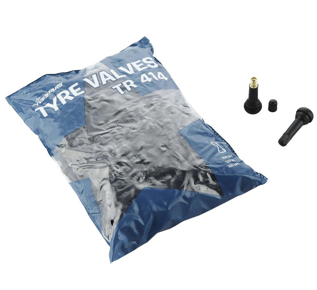SET 100 BUC VALVE TUBELESS FIVE STAR TR414