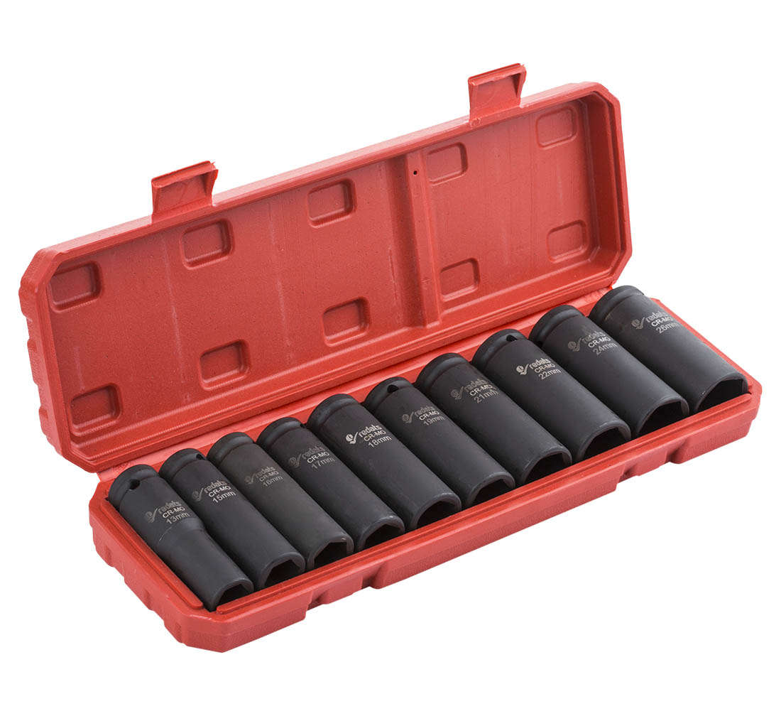 SET TUBULARE DE IMPACT ½ 13 - 26 MM 10 PIESE
