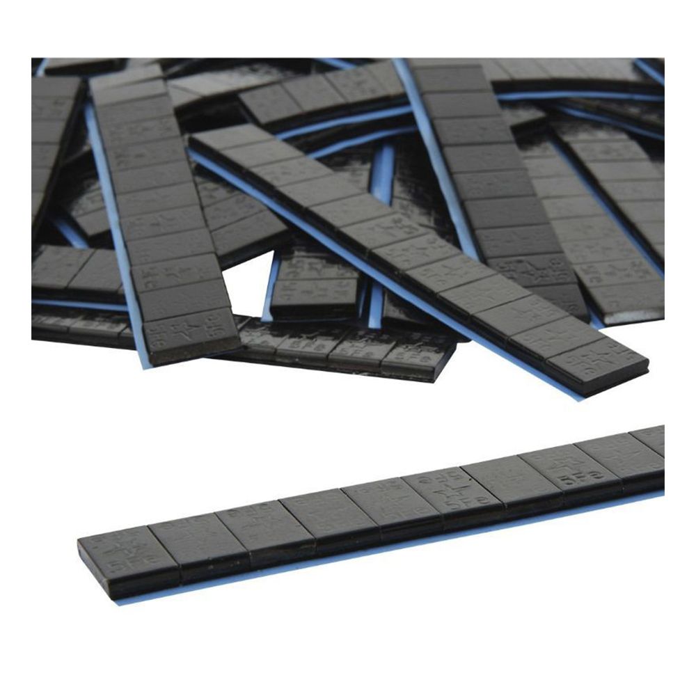 PACHET CONTRA-GREUTATI NEGRE AUTOADEZIVE 5 GRAME - 400 FASII - 12 BUC/ FASIE