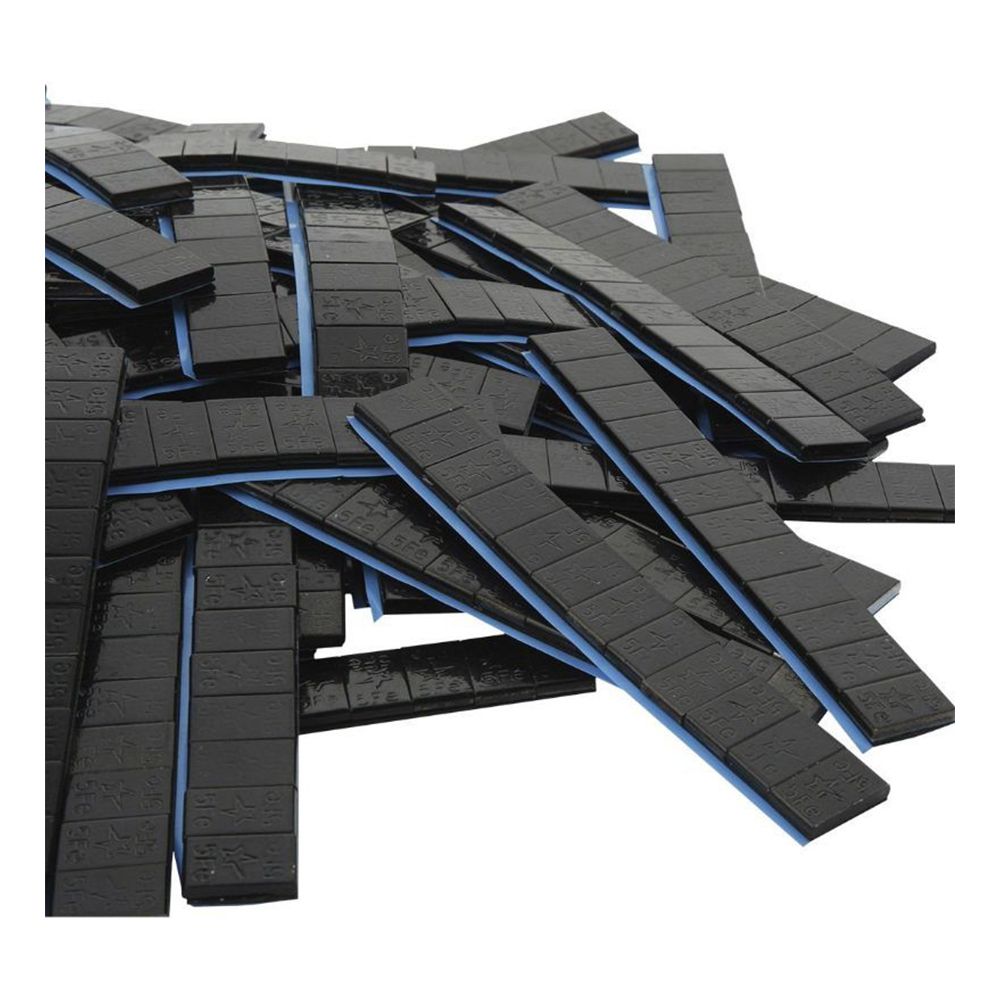 PACHET CONTRA-GREUTATI NEGRE AUTOADEZIVE 5 GRAME - 400 FASII - 12 BUC/ FASIE