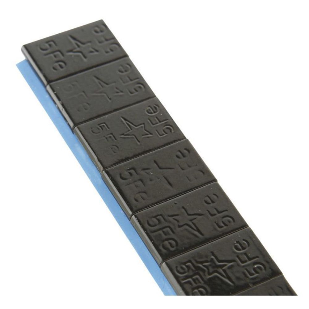 PACHET CONTRA-GREUTATI NEGRE AUTOADEZIVE 5 GRAME - 400 FASII - 12 BUC/ FASIE