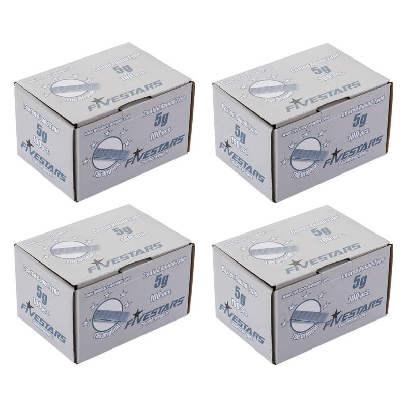 PACHET CONTRA-GREUTATI AUTOADEZIVE OTEL GRI 5GRAME - 400 FASII - 12 BUC/ FASIE (25KG)