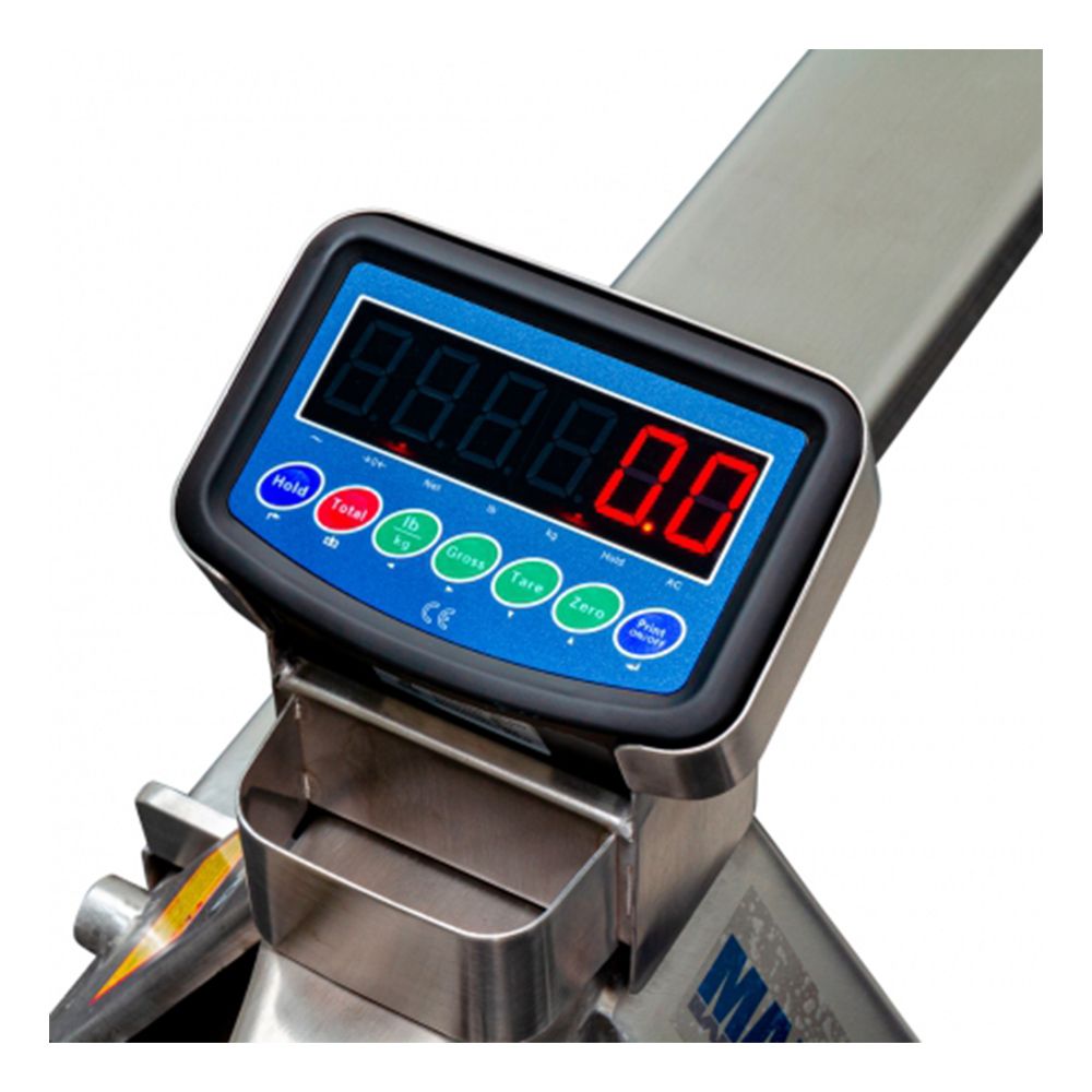 TRANSPALET INOX GALVANIZAT CU CANTAR 2500KG 115CM