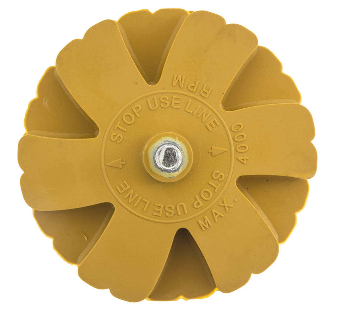 Radiera crestata inlaturat impuritati lipici 90mm, disc din cauciuc pentru curatat adeziv