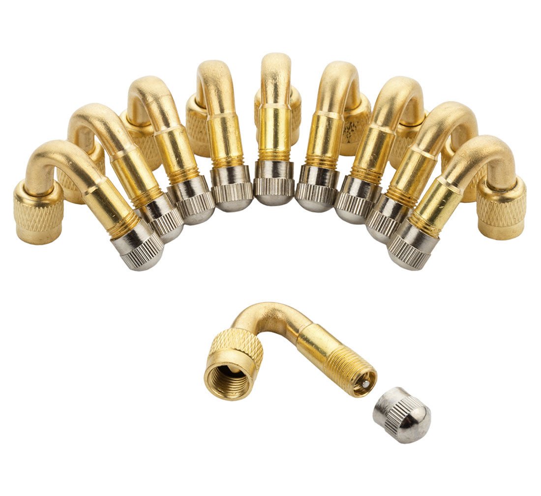 Set 10 buc extensie valva roata curbata la 45 grade prelungitor cu cot 45 grade pentru valve