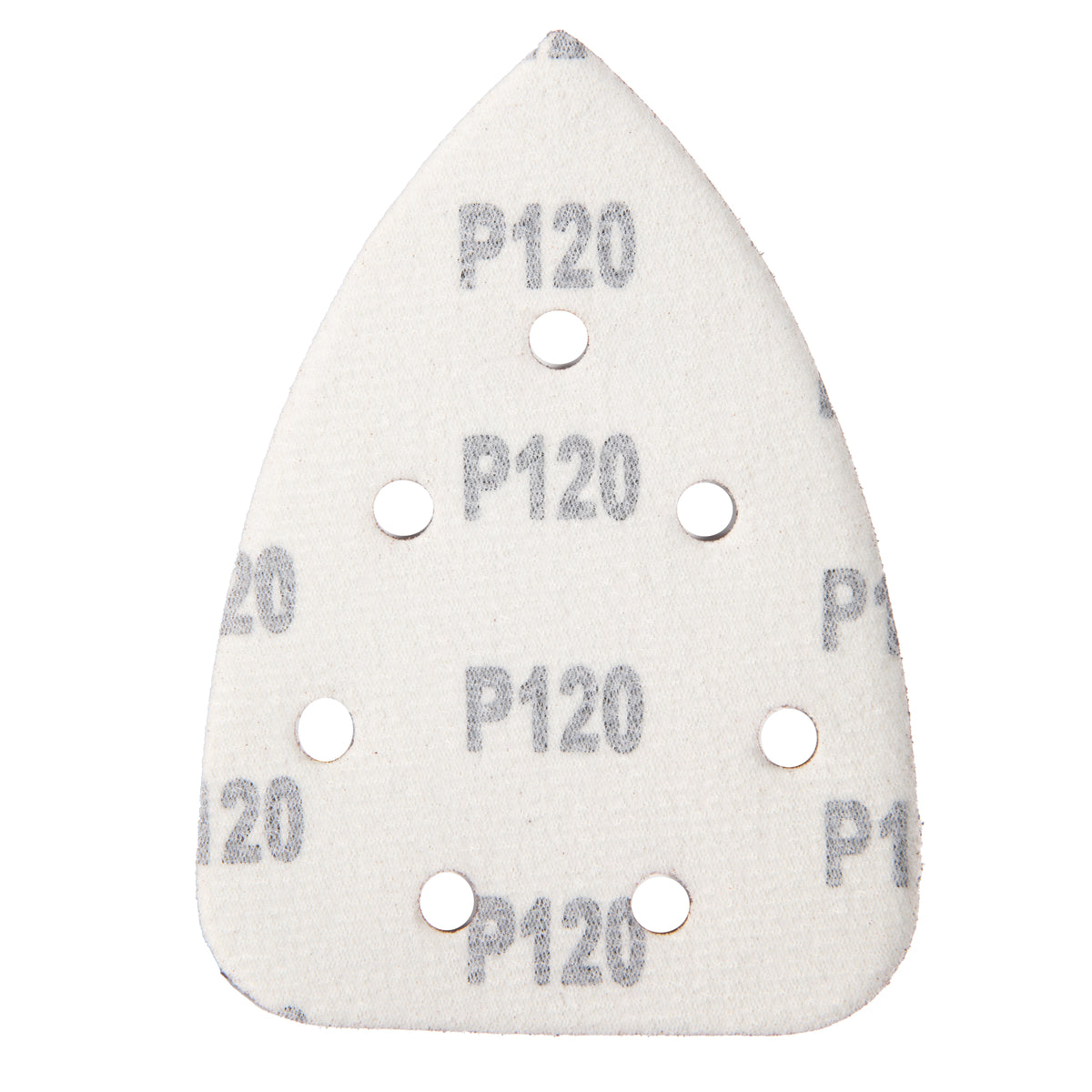 SET 10 BUC HARTIE ABRAZIVA GRANULATIE P120 7 GAURI DIAMETRU 135X95MM DETOOLZ