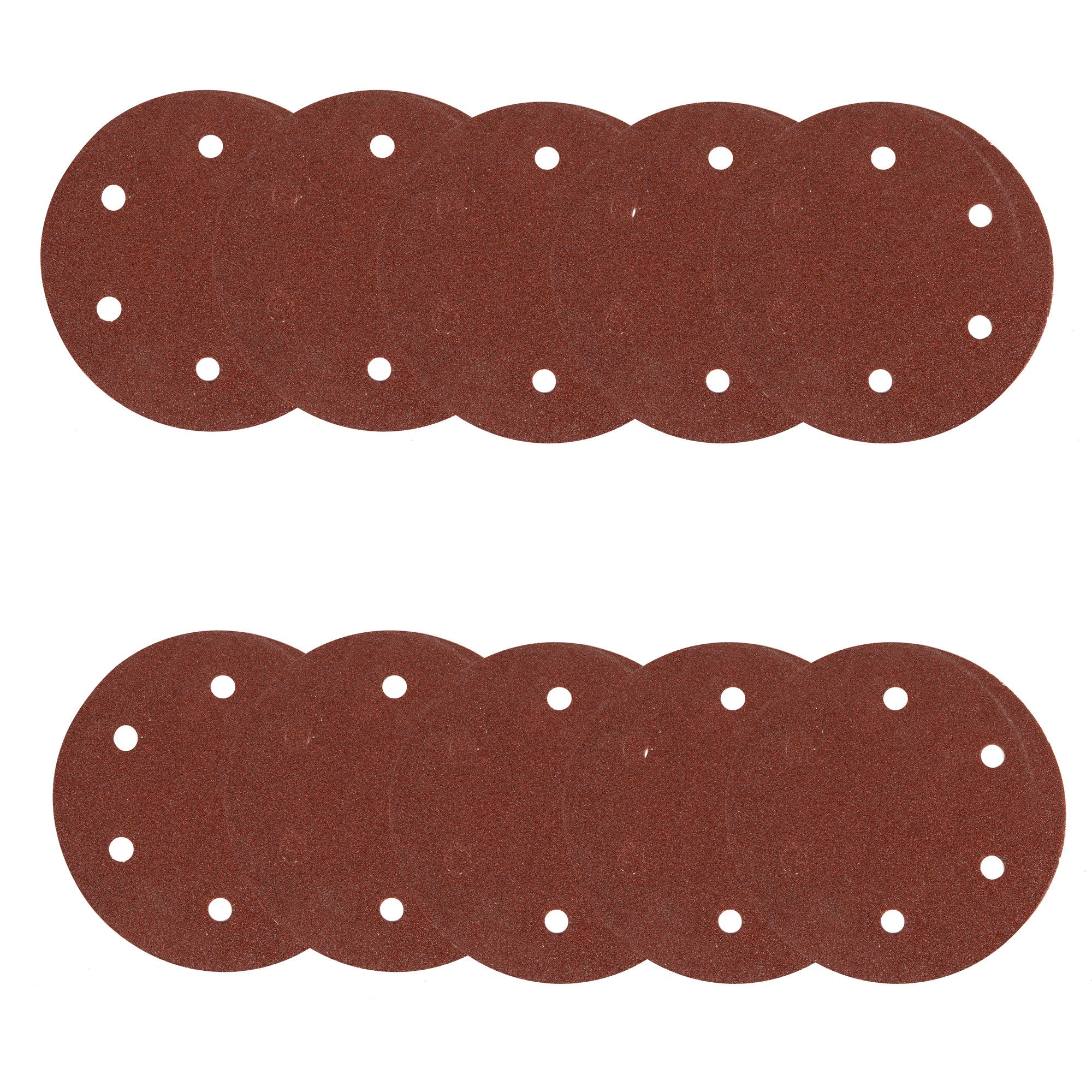 SET 10 BUC HARTIE ABRAZIVA GRANULATIE P80 6 GAURI DIAMETRU 215MM