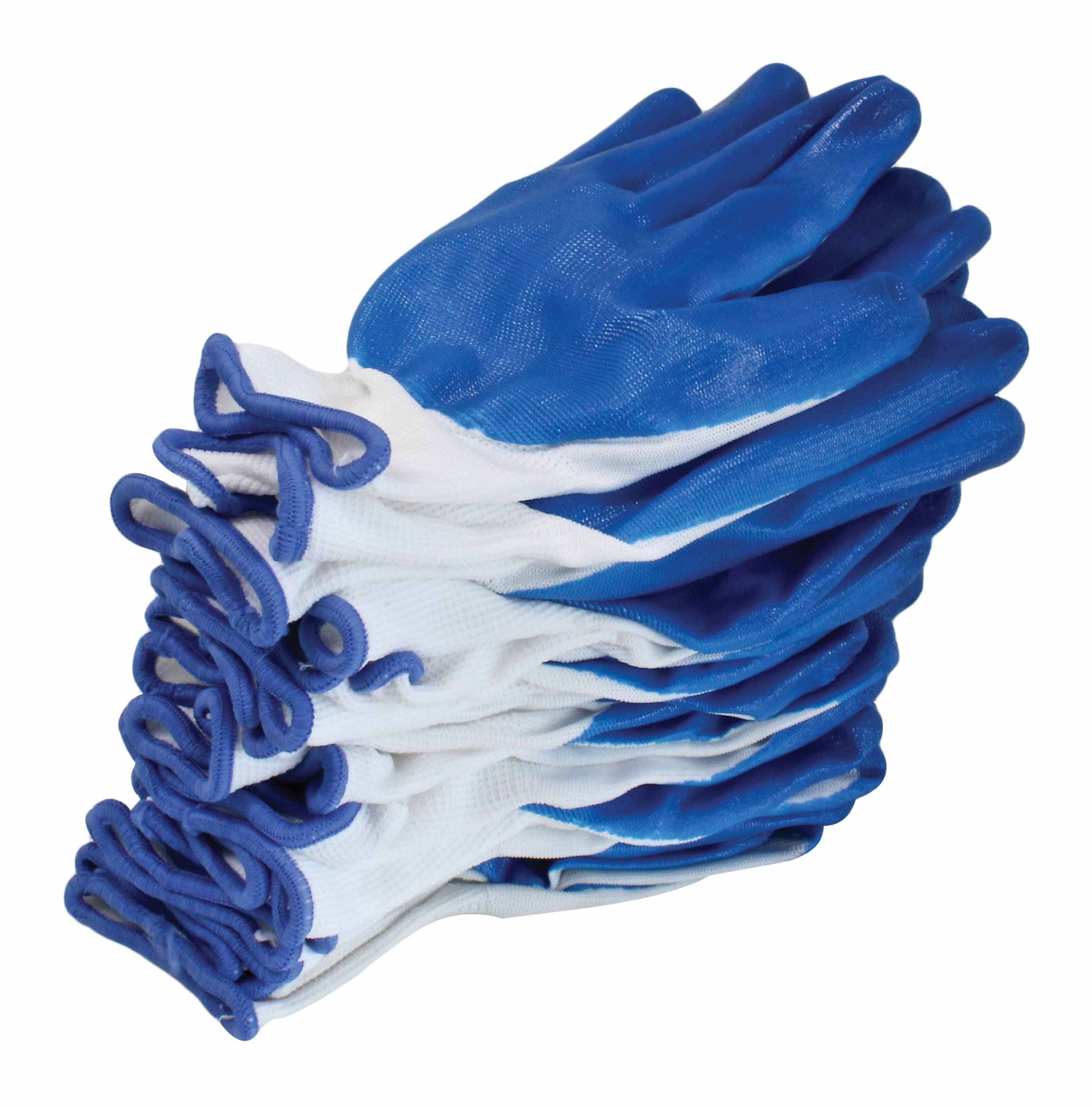 Set 12 bucati manusi de protectie acoperit latex, marimea 9 (l)