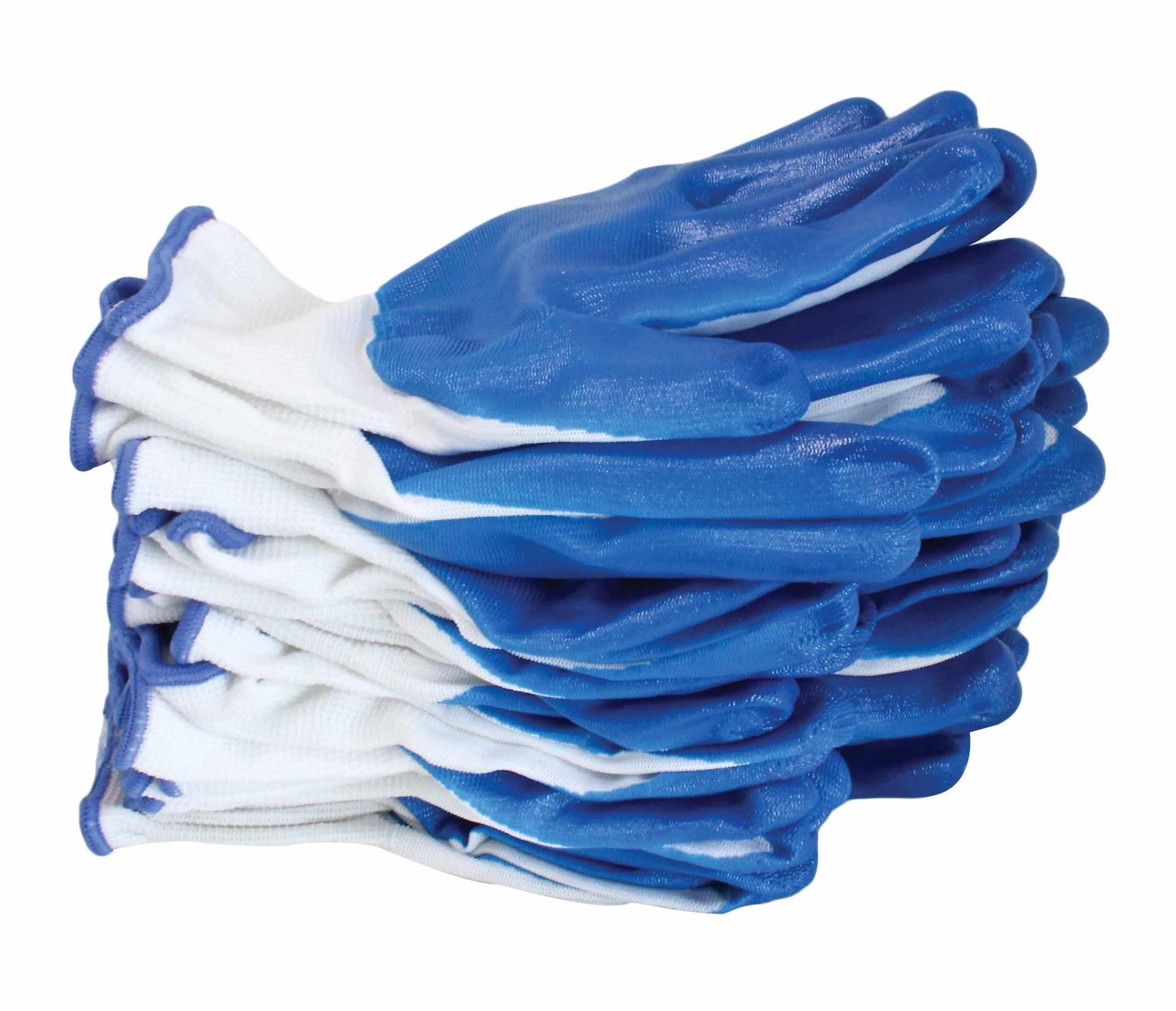 Set 12 bucati manusi de protectie acoperit latex, marimea 9 (l)