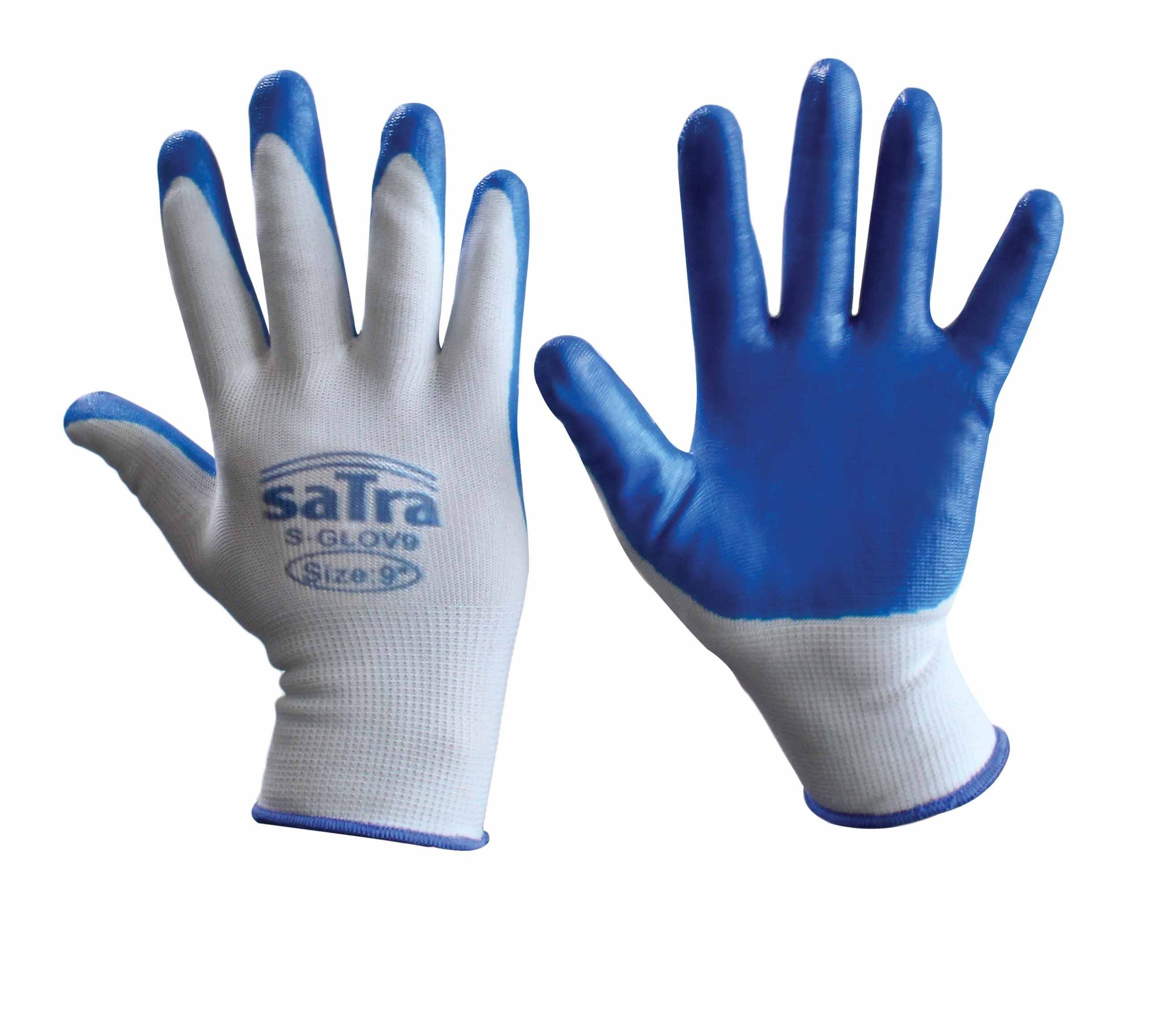 Set 12 bucati manusi de protectie acoperit latex, marimea 9 (l)