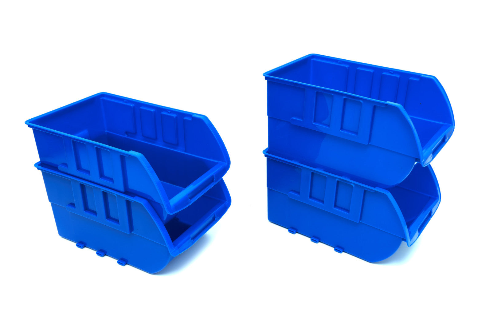 Set 15 cutii pentru depozitare cu sina suport prindere pe perete HBM MACHINES OLANDA