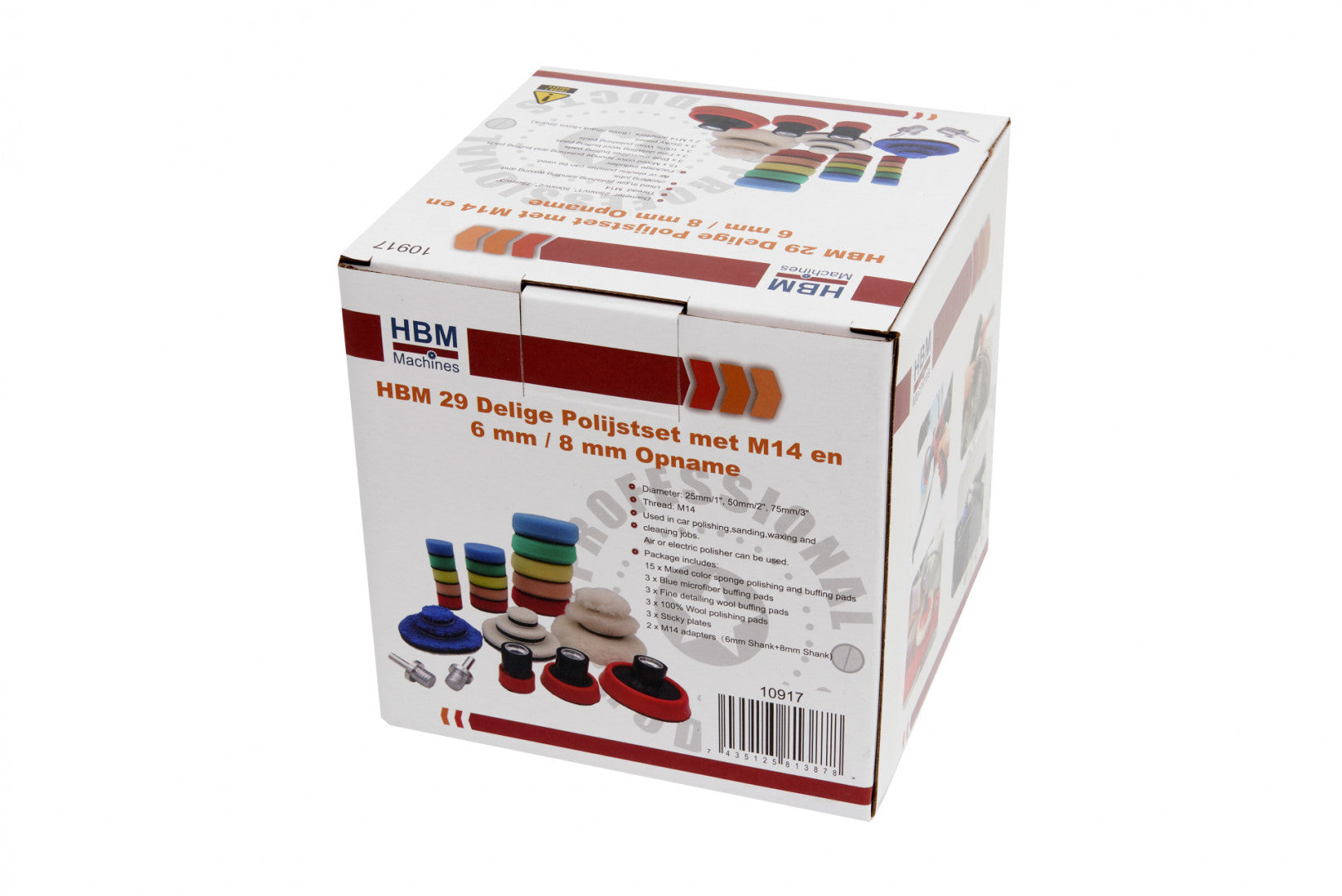 Set 29 buc bureti rezerve pentru lustruit si polisat 25-50-75 mm HBM MACHINES OLANDA