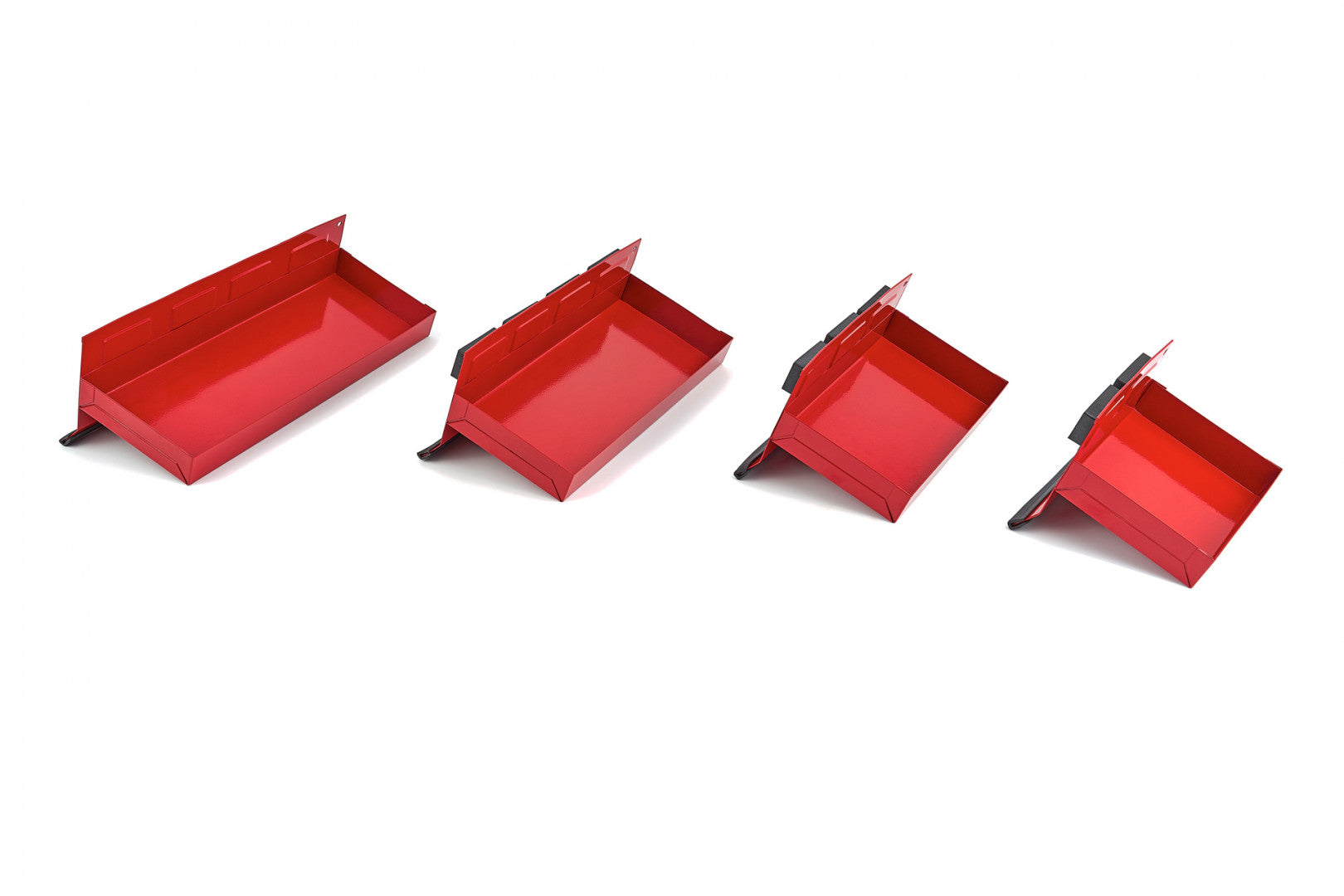 Set 4 polite magnetice pentru dulap scule rosu