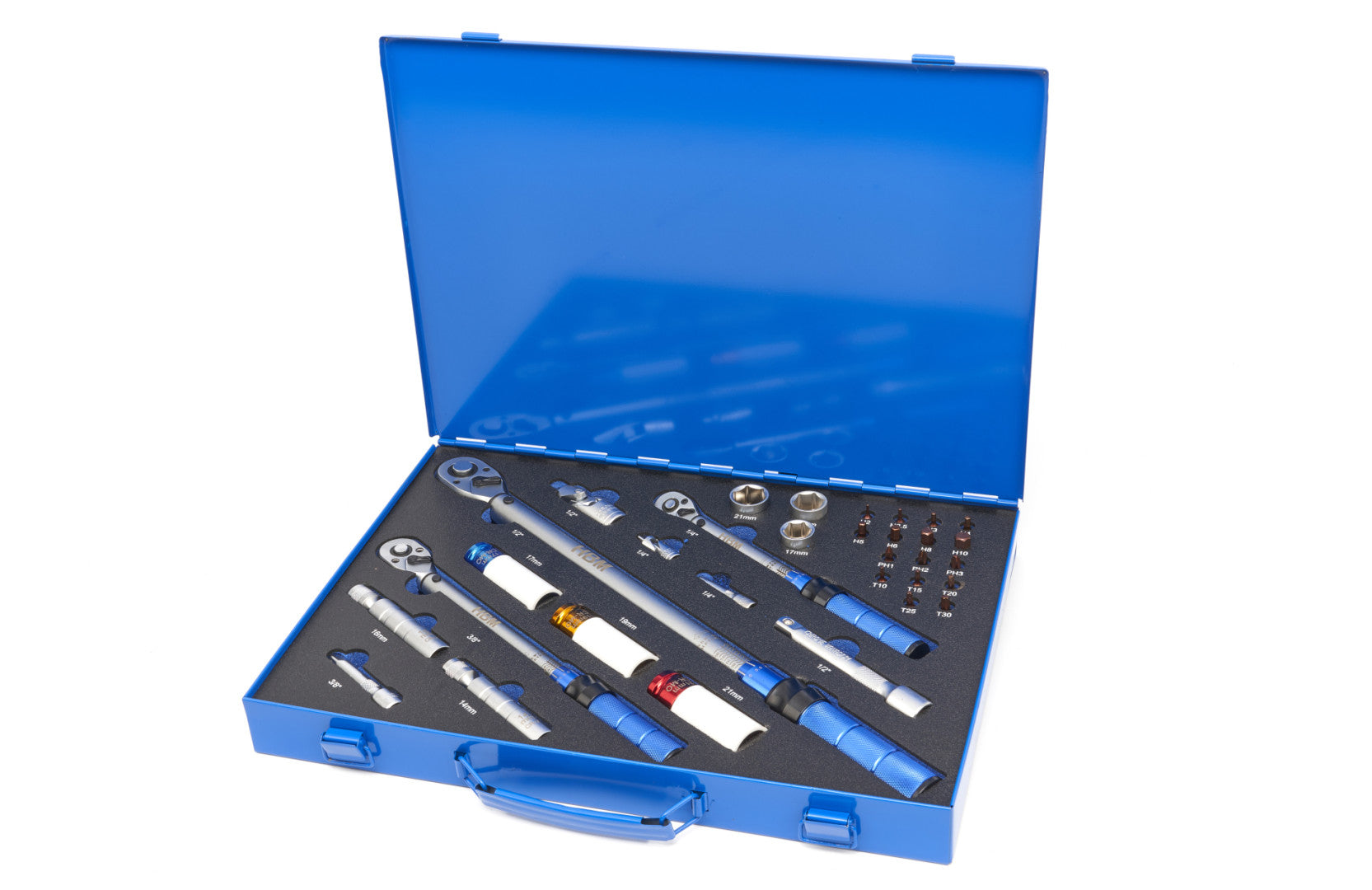 Set chei dinamometrice profesionale 5 - 220NM 32 piese HBM MACHINES OLANDA