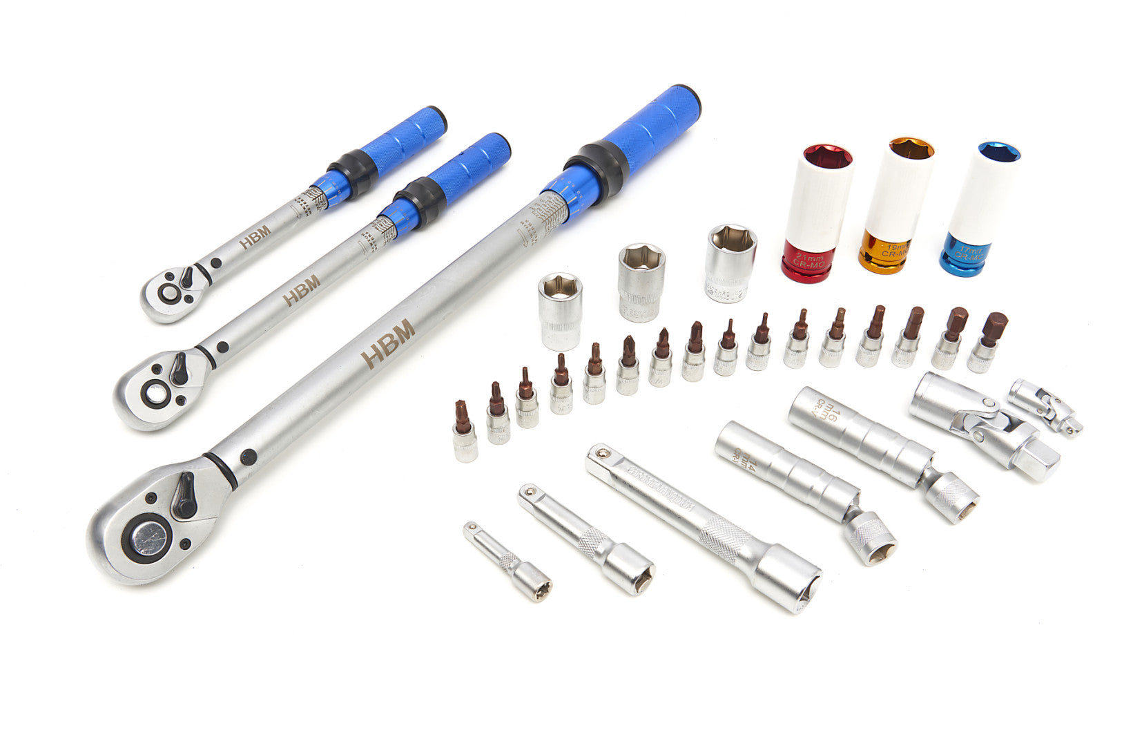 Set chei dinamometrice profesionale 5 - 220NM 32 piese HBM MACHINES OLANDA