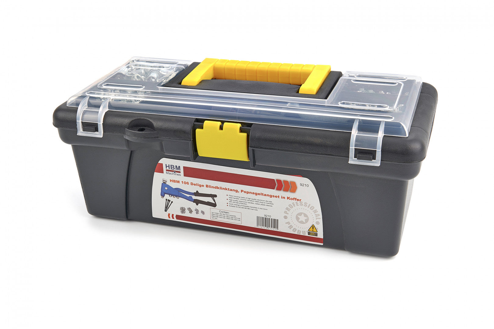 Set cleste pentru nituit piulite m3-m6 106 piese HBM MACHINES OLANDA