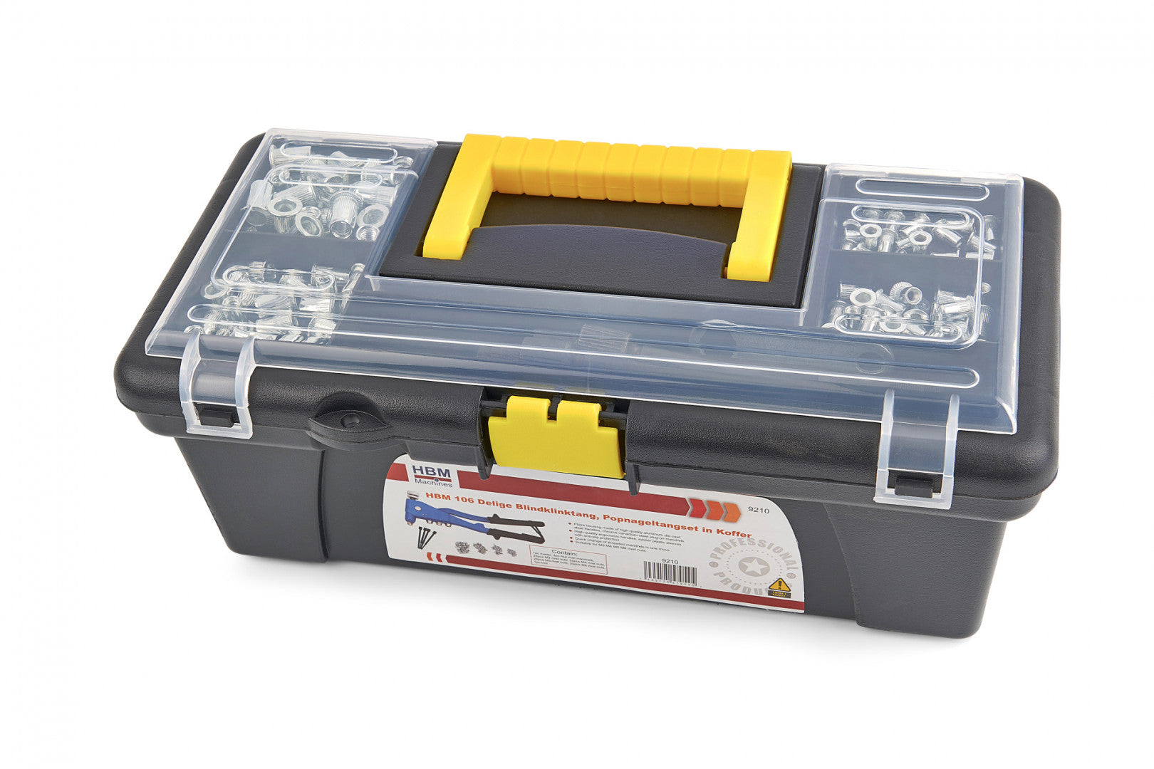 Set cleste pentru nituit piulite m3-m6 106 piese HBM MACHINES OLANDA