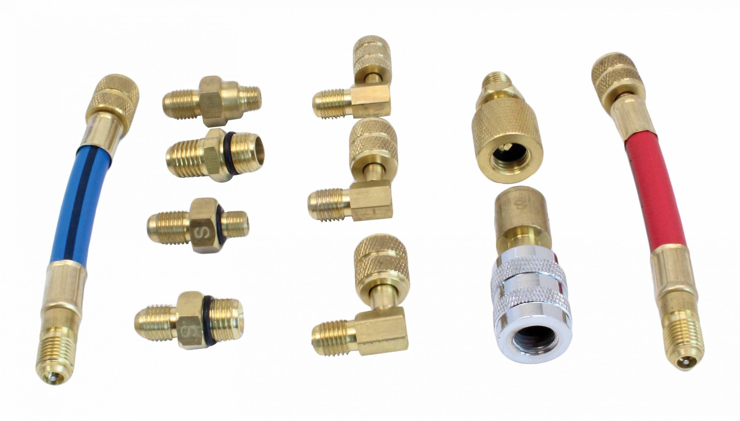 Set cuple rapide adaptoare pentru tester verificare instalatii clima 11 piese