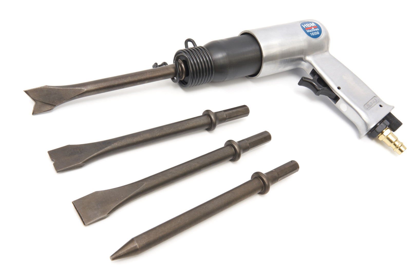 Set dalta curatator cu ace pneumatica 2 in 1 HBM