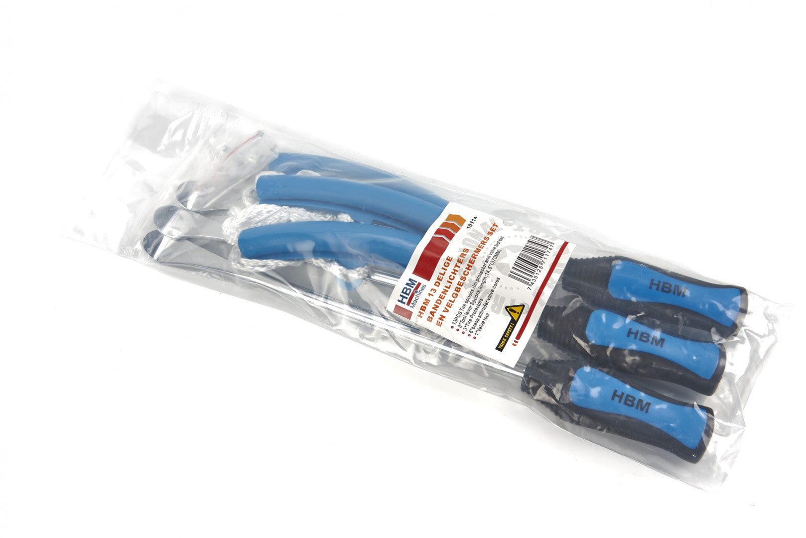 Set leviere cu maner pentru anvelope cu protectie pentru jante 13 piese HBM