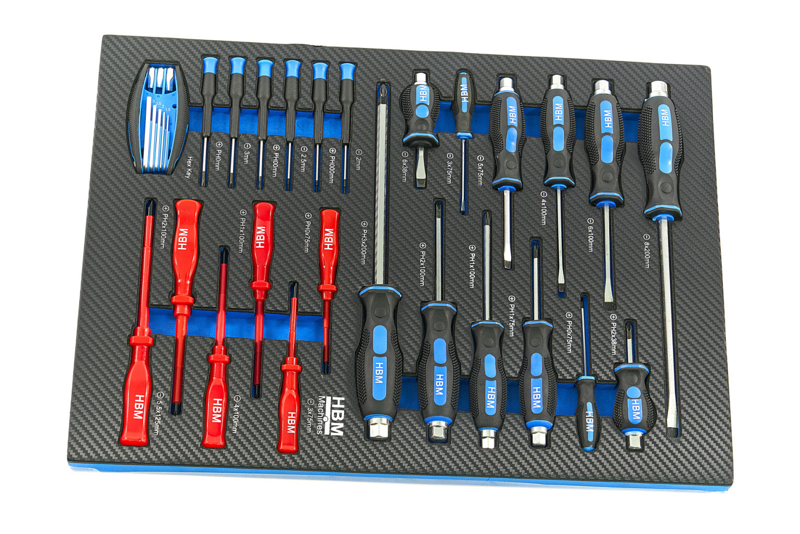 Set module pentru dulap scule 4 buc 154 piese albastru